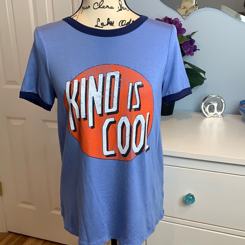 Kind is Cool Graphic Ringer Tee